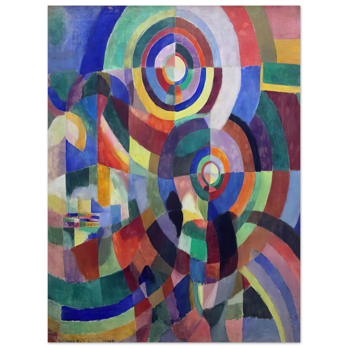 Sonia Delaunay - ELECTRIC PRISMS 1  75x100 cm / 30x40inches Fine Art Poster