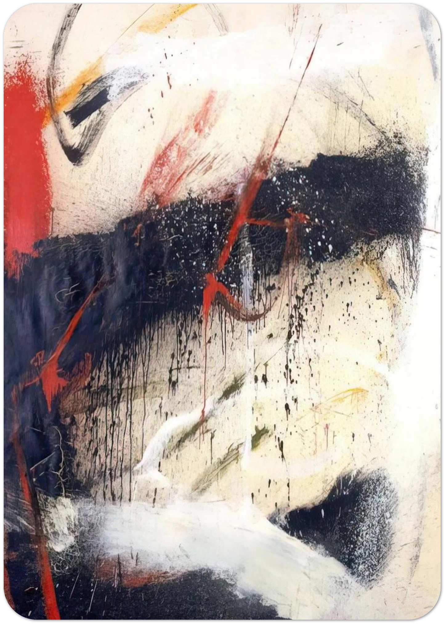 Mathematics - 1962 By Norman Bluhm Pack of 10 Post Cards | Norman Bluhm Post Cards | A6 (10.5 x 14.8 cm) - 4.1 x 5.8 inches