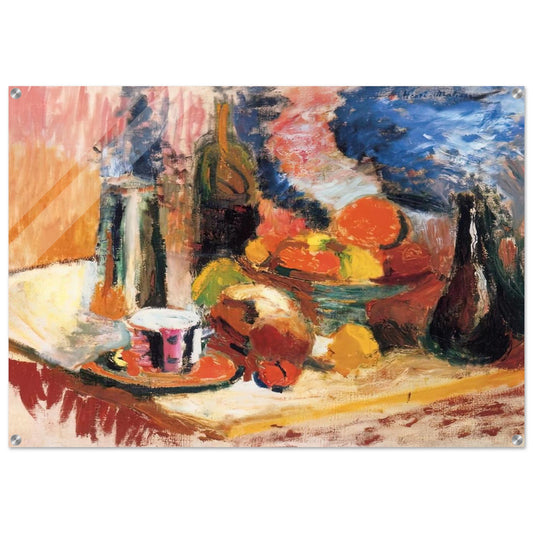 STILL LIFE WITH FRUIT 1896 - Henri Matisse Acrylic Print - 70x100 cm / 28x40″ inches | Henri Matisse Wall Art | Henri Matisse Prints