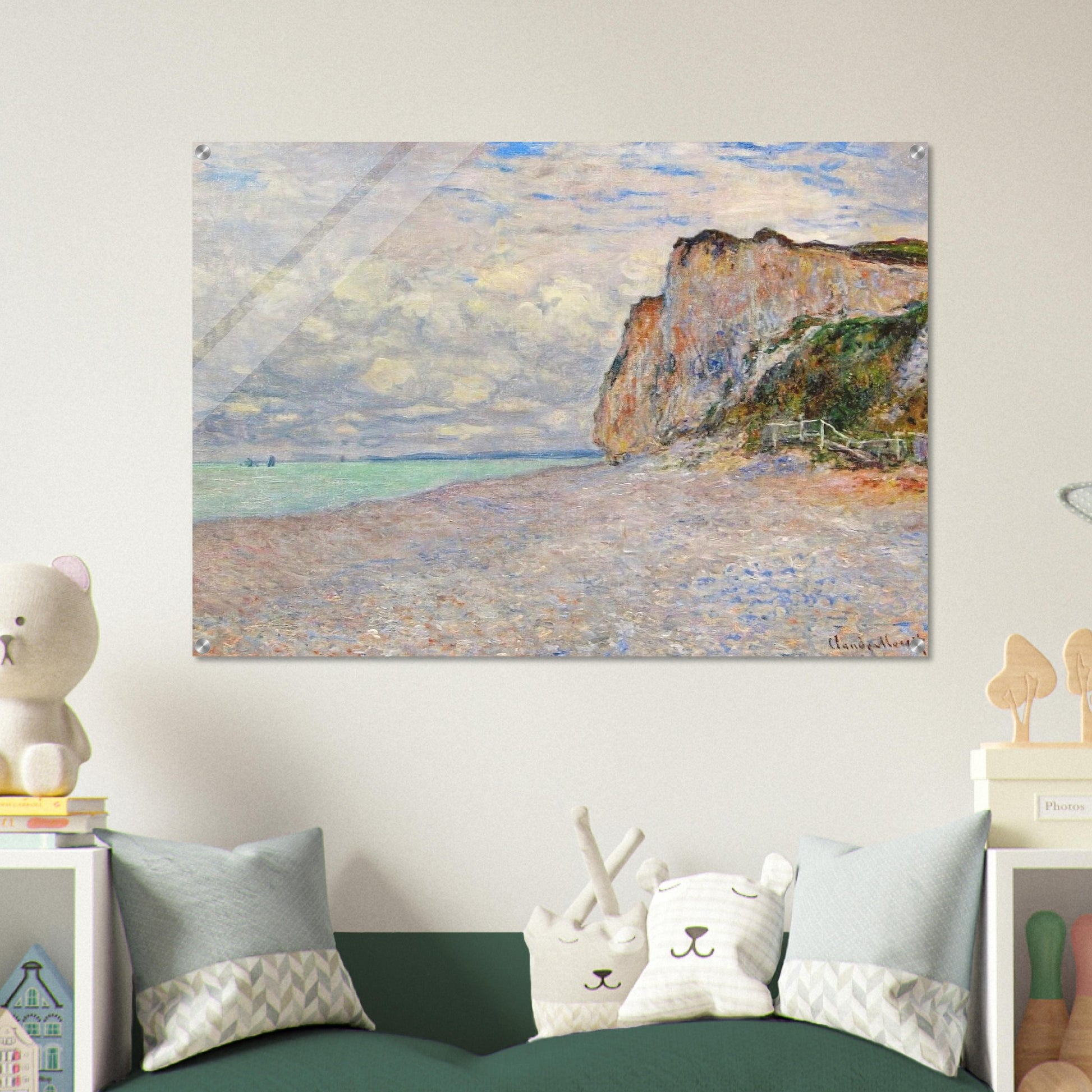 Cliffs near Dieppe - claude monet Acrylic Print - 70x100 cm / 28x40″ inches | claude monet Wall Art | claude monet Prints