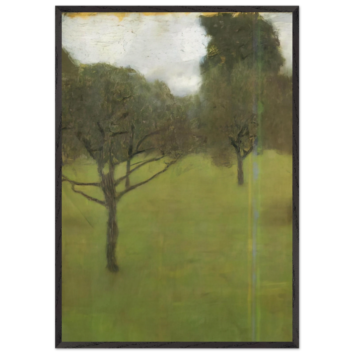 ORCHARD N1 - Gustav Klimt 70x100 cm / 28x40 inches Framed Art Print – Black Wooden Frame
