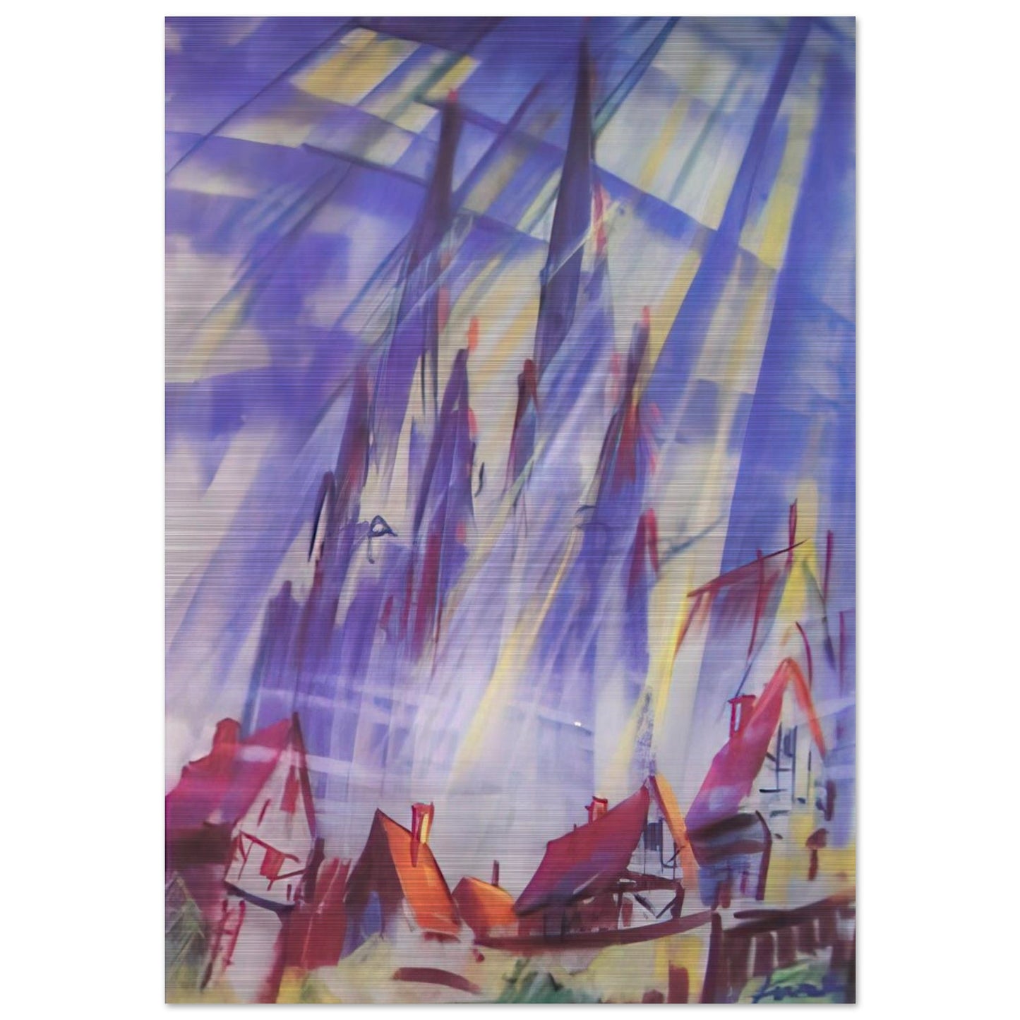 Untitled - 1964 - Konrad Zuse Brushed Aluminum Print - 70x100 cm / 28x40 inches | Konrad Zuse Aluminum Print | Konrad Zuse Prints