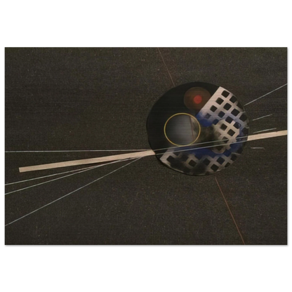 Emery Paper collage - Laszlo Moholy-Nagy Brushed Aluminum Print - 70x100 cm / 28x40 inches | Laszlo Moholy-Nagy Aluminum Print | Laszlo Moholy-Nagy Prints