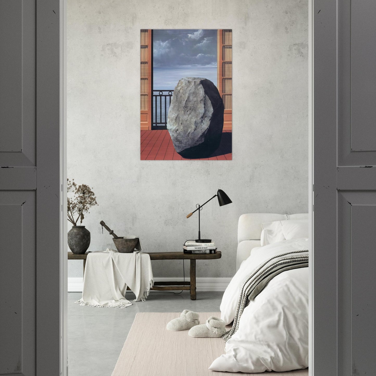 INVISIBLE WORLD 1954 - Rene Magritte Brushed Aluminum Print - 70x100 cm / 28x40 inches | Rene Magritte Aluminum Print | Rene Magritte Prints