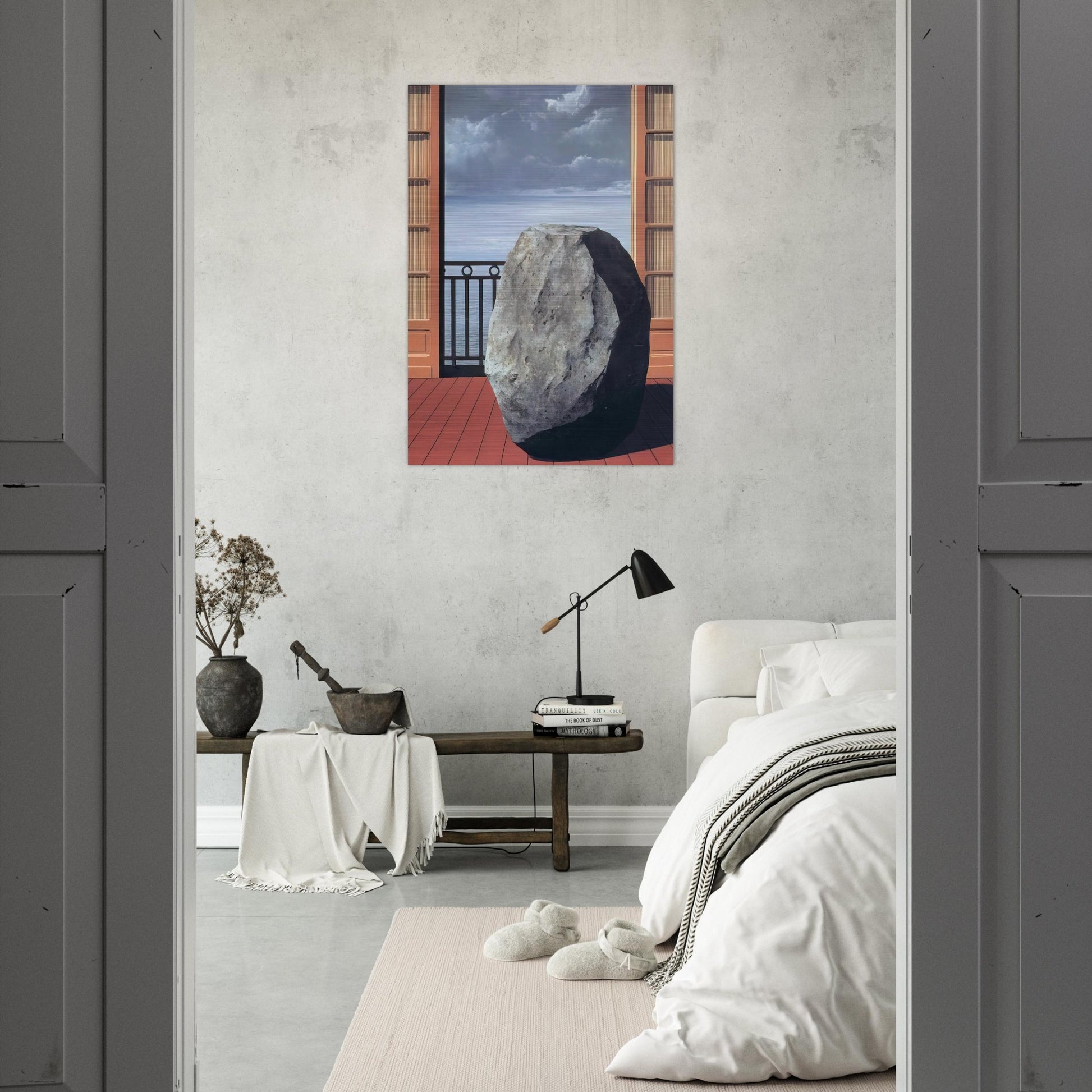 INVISIBLE WORLD 1954 - Rene Magritte Brushed Aluminum Print - 70x100 cm / 28x40 inches | Rene Magritte Aluminum Print | Rene Magritte Prints