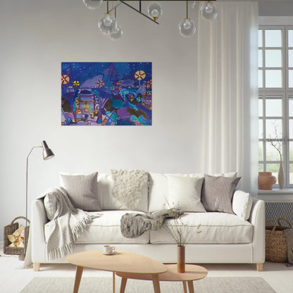 Manœuvres de nuit - 1958 - Charles Lapicque Brushed Aluminum Print - 70x100 cm / 28x40 inches | Charles Lapicque Aluminum Print | Charles Lapicque Prints