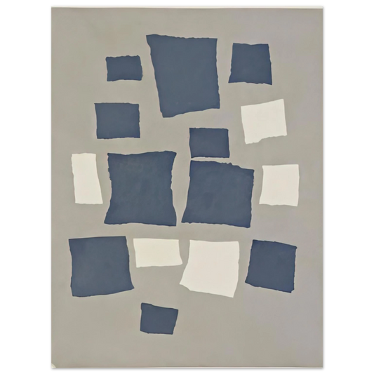 Jean Arp - Collage with Squares Arranged According to the Laws of Chance Fine Art Poster - Default Title