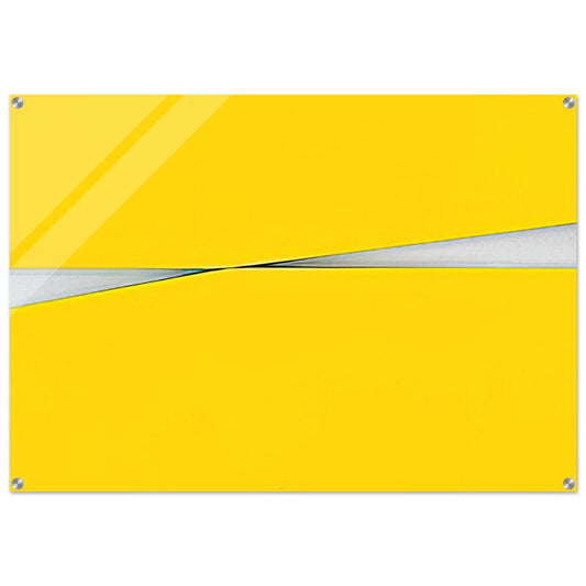 Amarillo - 1971 - Carmen Herrera Acrylic Print - 70x100 cm / 28x40″ inches