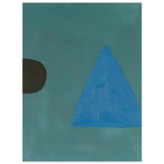 William Scott - Blue on Blue - 1967 Fine Art Poster - Default Title