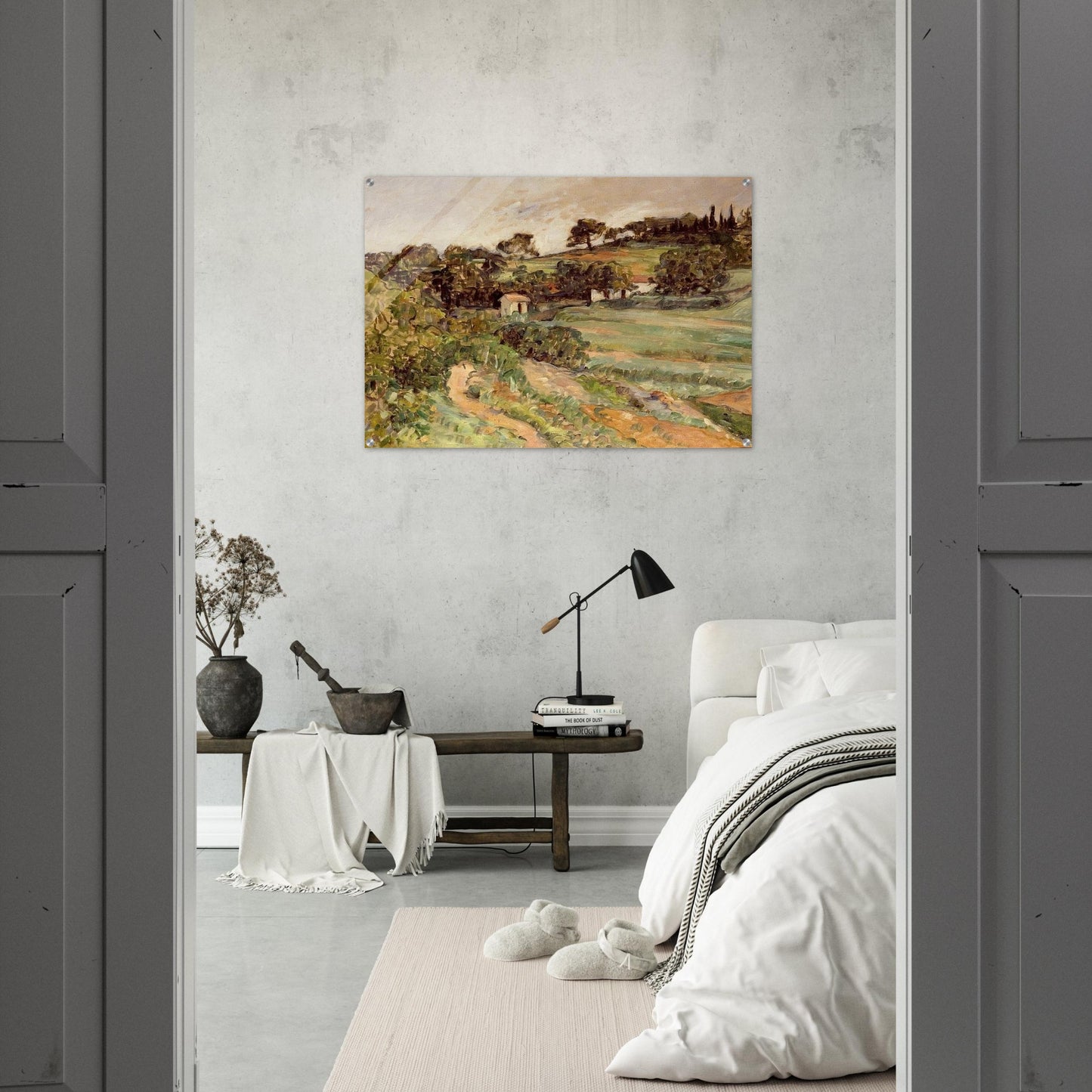 Landscape in Provence - Paul Cézanne Acrylic Print - 70x100 cm / 28x40″ inches | Paul Cézanne Wall Art | Paul Cézanne Prints