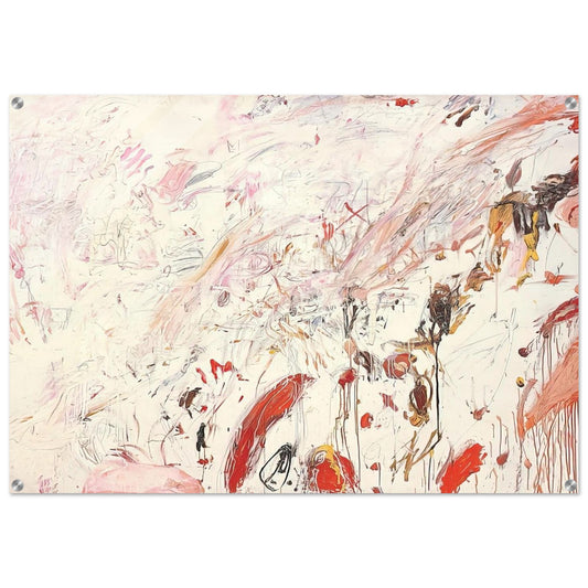 Ferragosto III - Cy Twombly Acrylic Print - 70x100 cm / 28x40″ inches