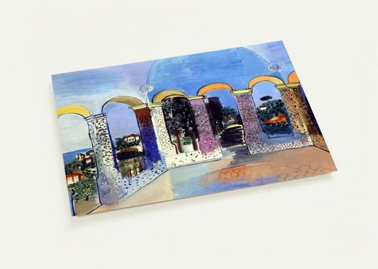 ARCADES AT VALLAURIS 1927 By Raoul Dufy Pack of 10 Post Cards | Raoul Dufy Post Cards | A6 (10.5 x 14.8 cm) - 4.1 x 5.8 inches