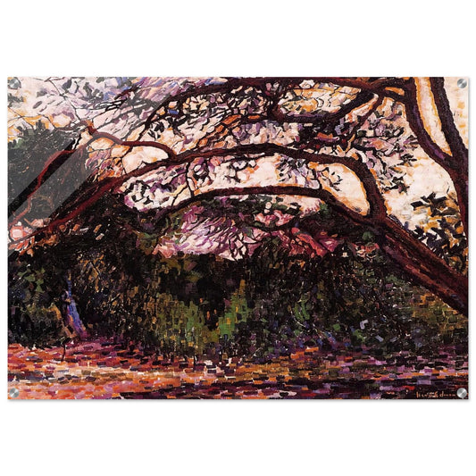 Wooded Landscape - Henri-Edmond Cross Acrylic Print - 70x100 cm / 28x40″ inches | Henri-Edmond Cross Wall Art | Henri-Edmond Cross Prints