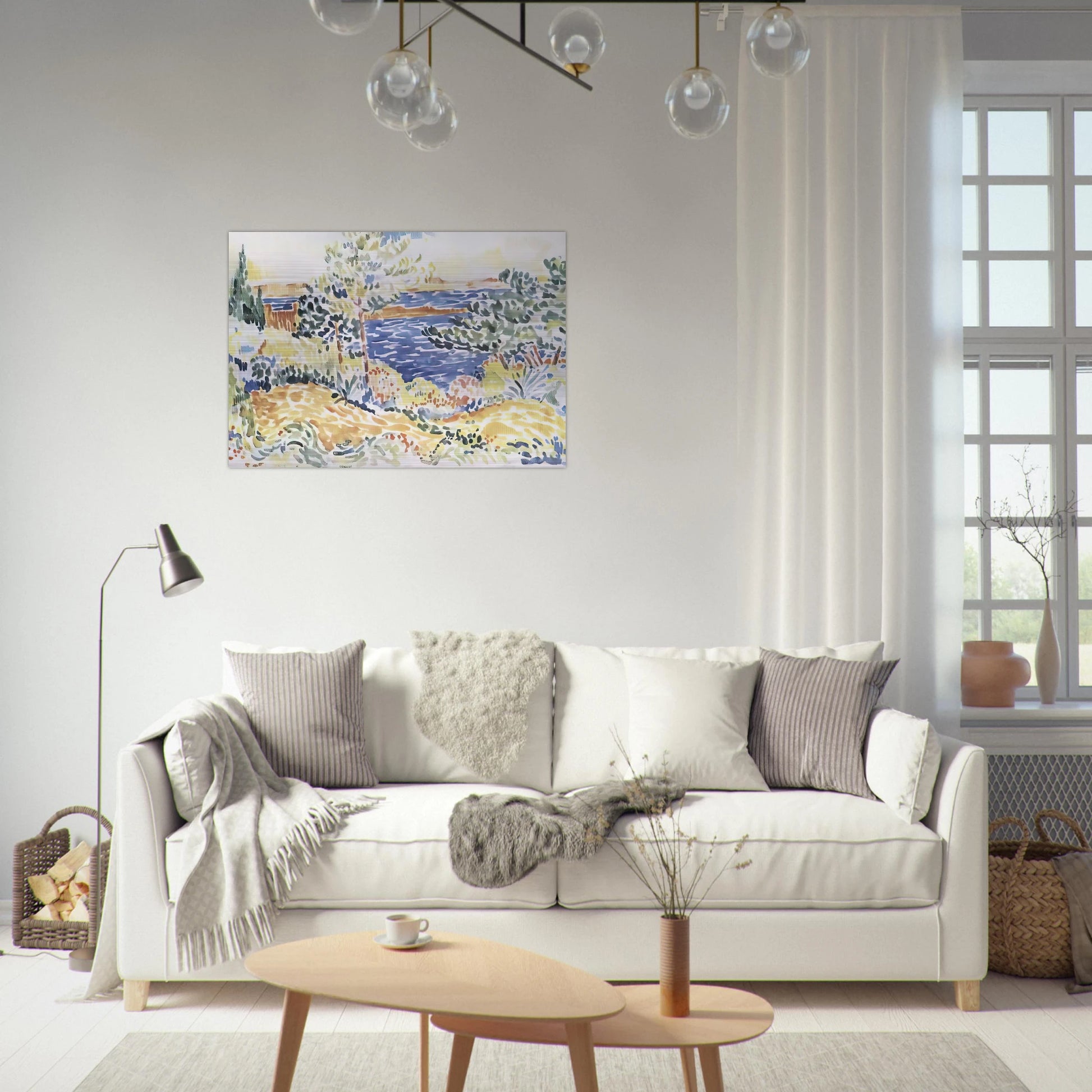Lavender - Henri-Edmond Cross Brushed Aluminum Print - 70x100 cm / 28x40 inches | Henri-Edmond Cross Aluminum Print | Henri-Edmond Cross Prints