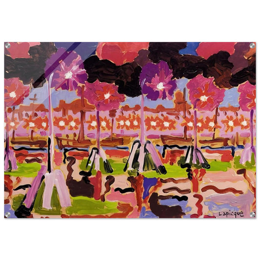 Quai à Venise - 1955 - Charles Lapicque Acrylic Print - 70x100 cm / 28x40″ inches | Charles Lapicque Wall Art | Charles Lapicque Prints