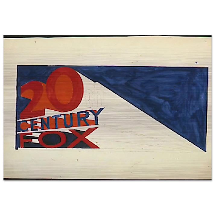 TRADEMARK 6 1962 - Edward Ruscha Brushed Aluminum Print - 70x100 cm / 28x40 inches | Edward Ruscha Aluminum Print | Edward Ruscha Prints