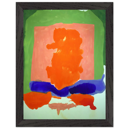 Helen Frankenthaler - Small s Paradise - 1964 Wall art - 45x60 cm / 18x24 Inches - Premium Wooden Framed Poster With Fine Art Paper - White frame