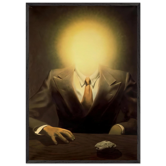 THE PLEASURE PRINCIPLE PORTRAIT OF EDWARD JAMES 1937 - Rene Magritte 70x100 cm / 28x40 inches Framed Art Print – Black Wooden Frame