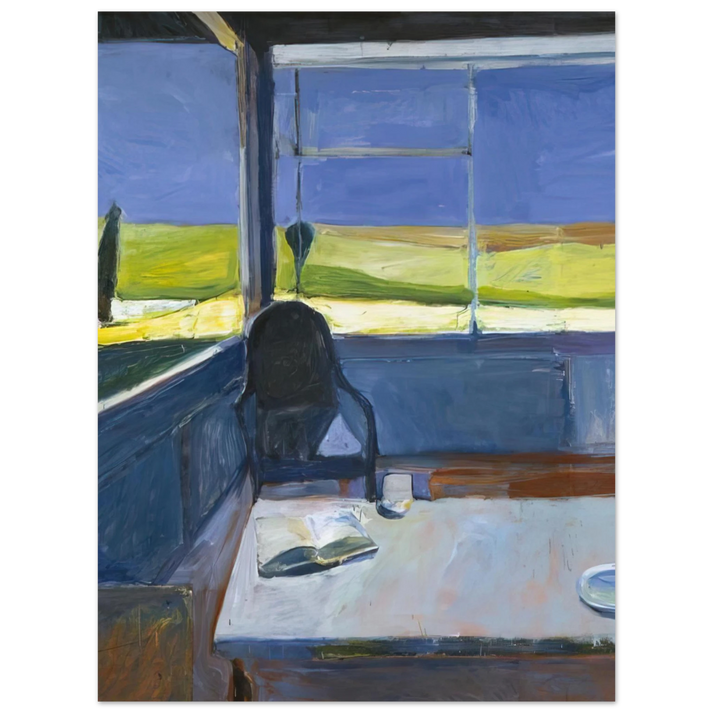 Richard Diebenkorn - Interior with Book  75x100 cm / 30x40inches Fine Art Poster