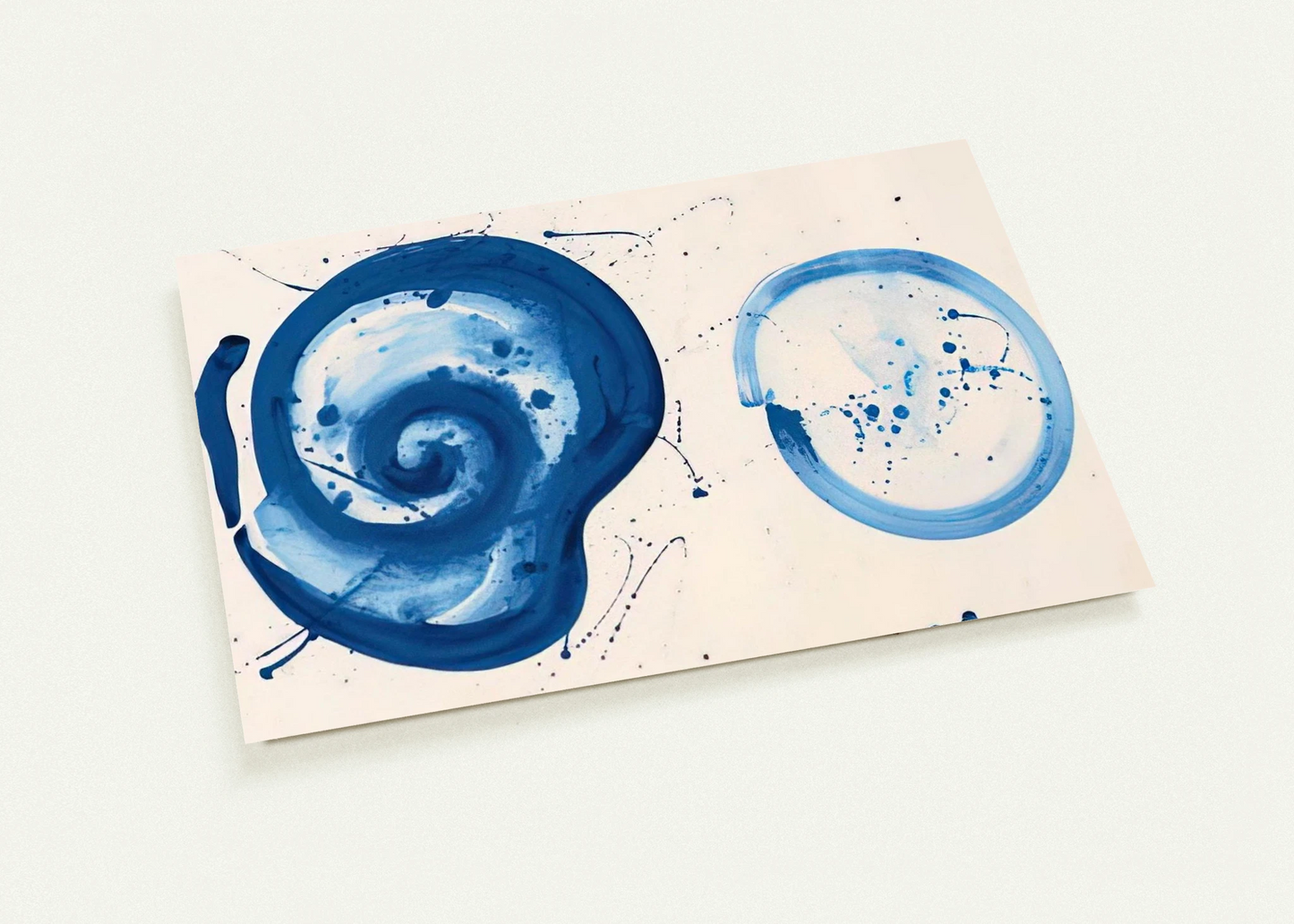 Composition  Blue Balls  By Sam Francis Pack of 10 Post Cards | Sam Francis Post Cards | A6 (10.5 x 14.8 cm) - 4.1 x 5.8 inches