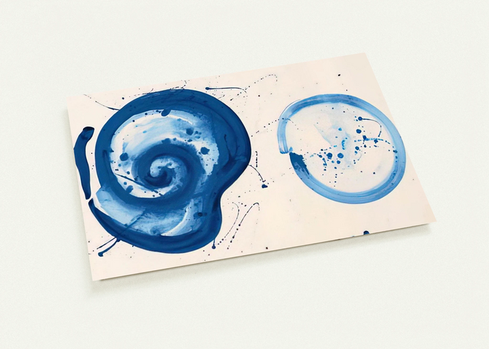 Composition  Blue Balls  By Sam Francis Pack of 10 Post Cards | Sam Francis Post Cards | A6 (10.5 x 14.8 cm) - 4.1 x 5.8 inches