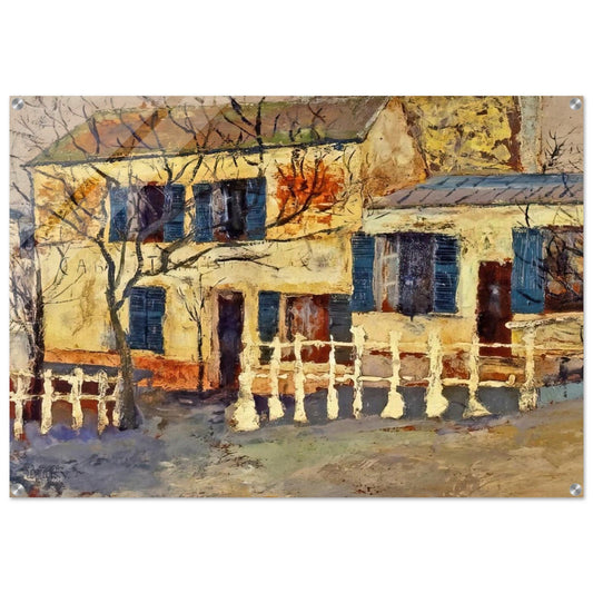 LAPIN AGILE 1 - Maurice Utrillo Acrylic Print - 70x100 cm / 28x40″ inches