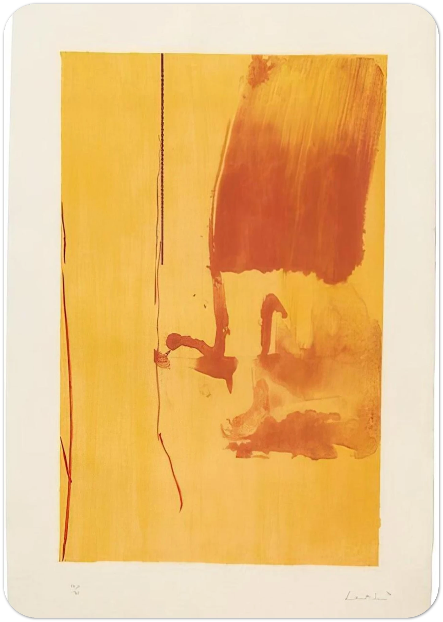 Harvest - 1976 By Helen Frankenthaler Pack of 10 Post Cards | Helen Frankenthaler Post Cards | A6 (10.5 x 14.8 cm) - 4.1 x 5.8 inches