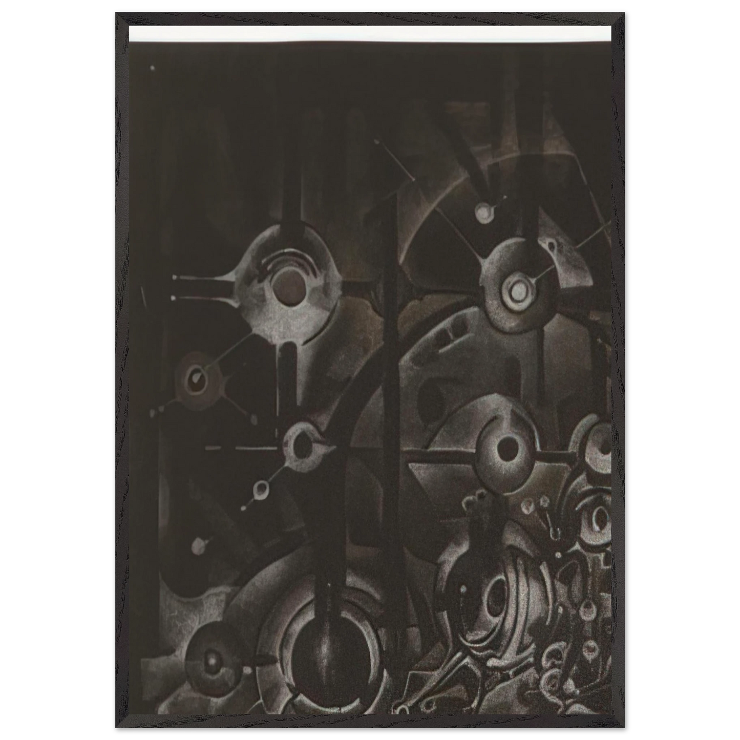 UNTITLED 1998 N1 - Lee Bontecou Framed Art Print – Black Wooden Frame - Default Title - -Framed Art Print