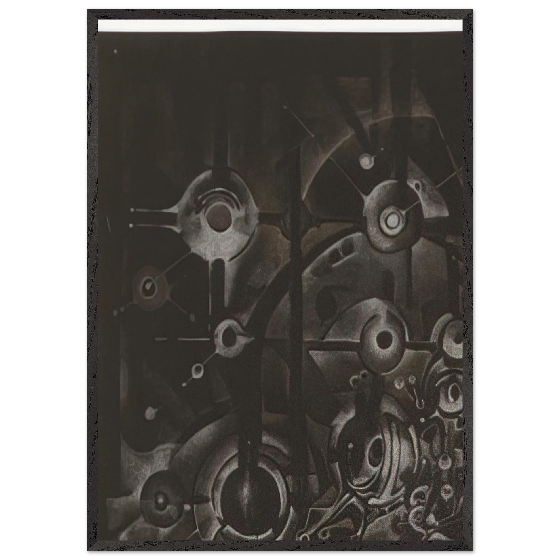 UNTITLED 1998 N1 - Lee Bontecou Framed Art Print – Black Wooden Frame - Default Title - -Framed Art Print