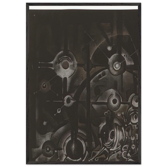 UNTITLED 1998 N1 - Lee Bontecou Framed Art Print – Black Wooden Frame - Default Title - -Framed Art Print