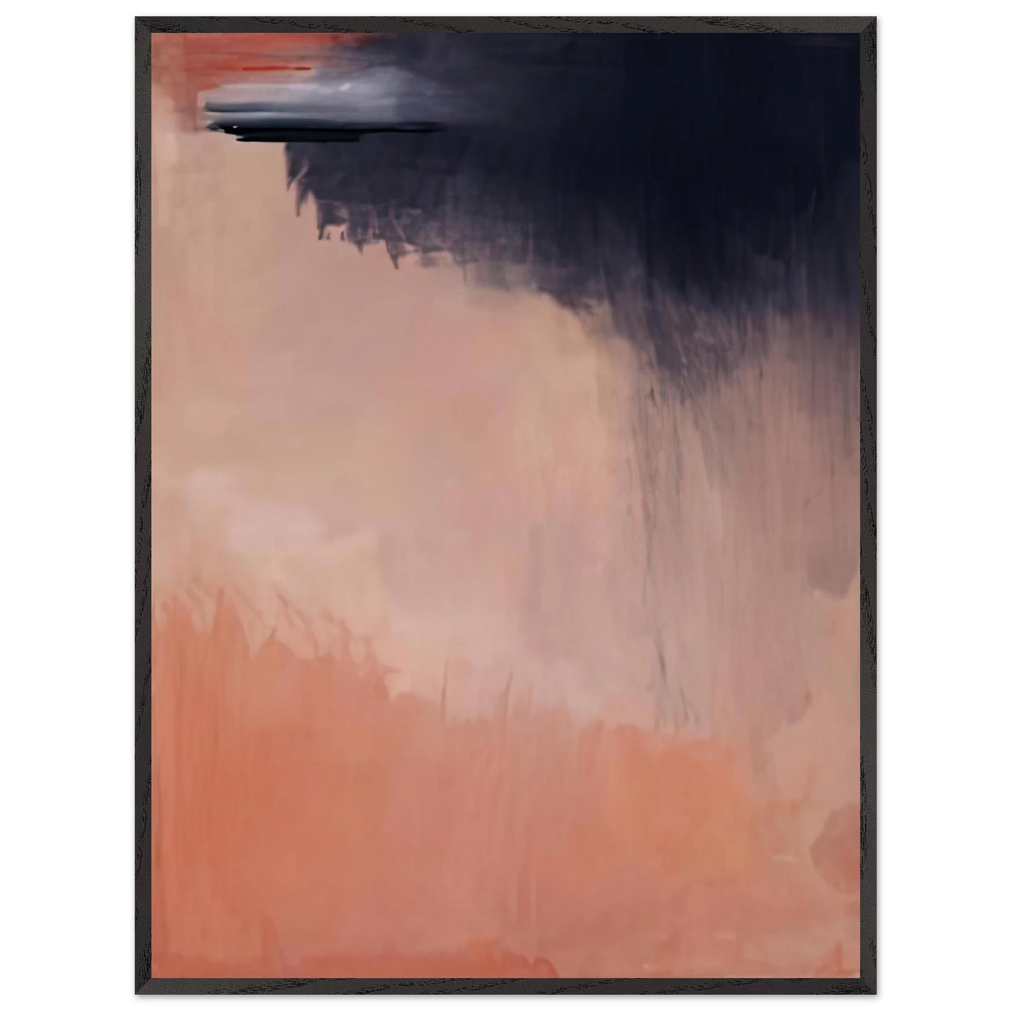Helen Frankenthaler - Cloud Burst, 2002- Wall Art - 30x40 cm / 12x16 inches - Premium Wooden Framed Poster With Fine Art Paper - Black frame