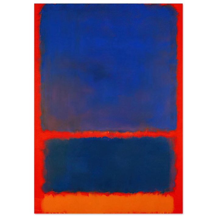 Mark Rothko - Blue, Orange, Red - 1961 Wall Art - 60x80 cm / 24x32 inches - Fine Art Poster-canvas - -
