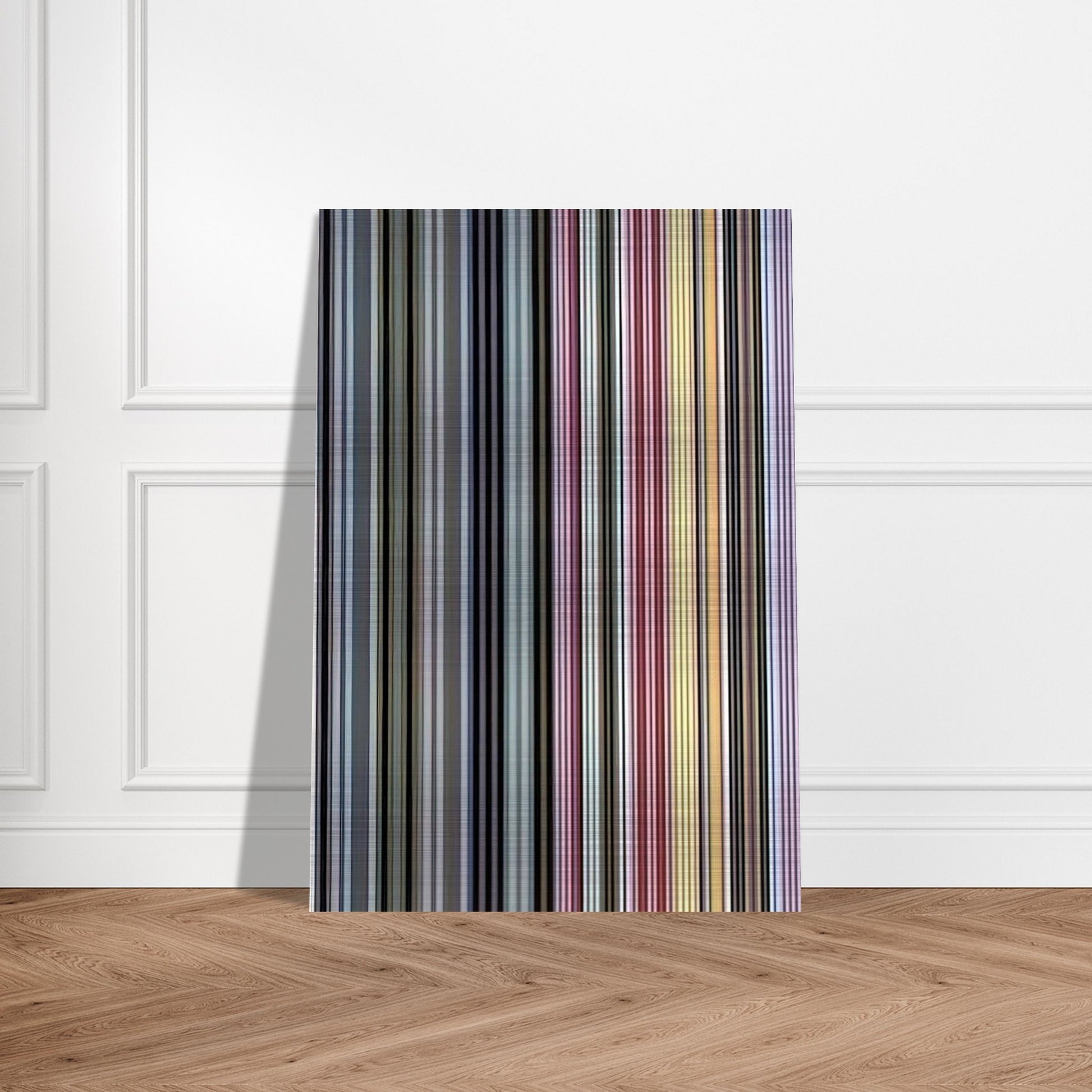 Alice Tully Hall Sampler - 1961 - Gene Davis Brushed Aluminum Print - 70x100 cm / 28x40 inches | Gene Davis Aluminum Print | Gene Davis Prints