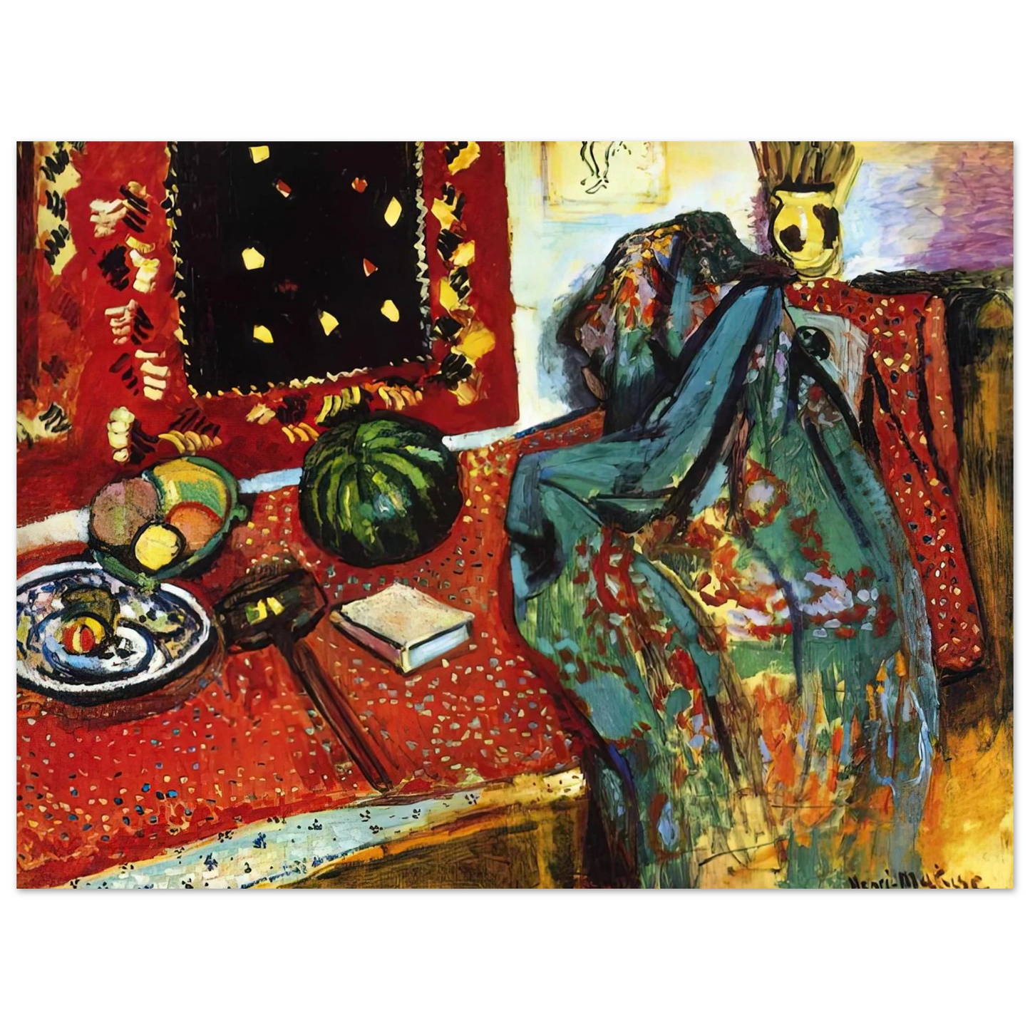Henri Matisse - STILL LIFE WITH A RED RUG 1906 Fine Art Poster - Default Title
