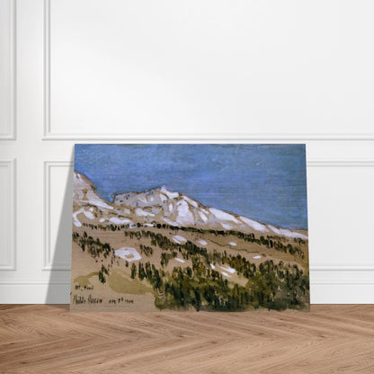 Mt. Hood Oregon - Childe Hassam Brushed Aluminum Print - 70x100 cm / 28x40 inches | Childe Hassam Aluminum Print | Childe Hassam Prints