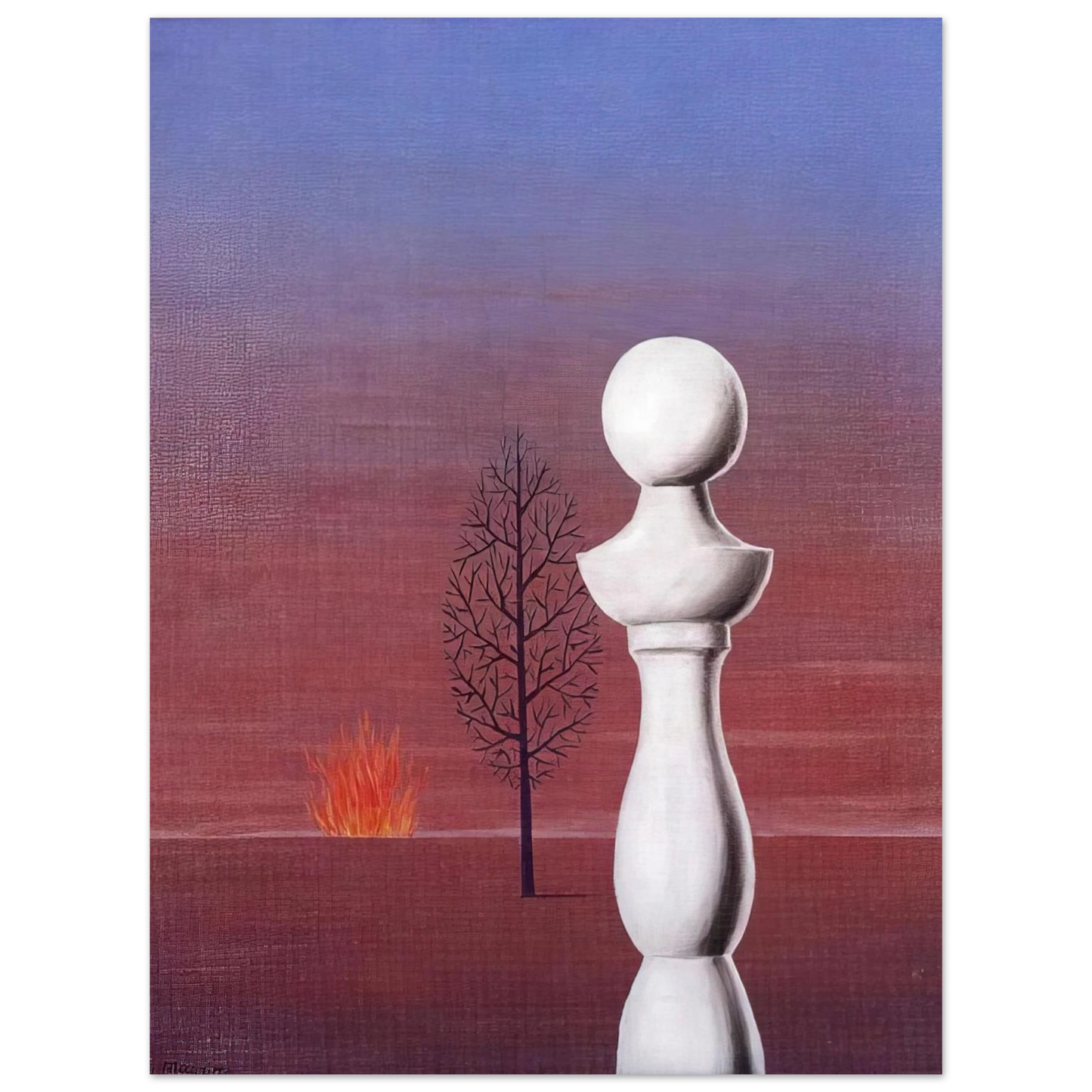 Rene Magritte - FASHIONABLE PEOPLE 1950 Fine Art Poster - Default Title