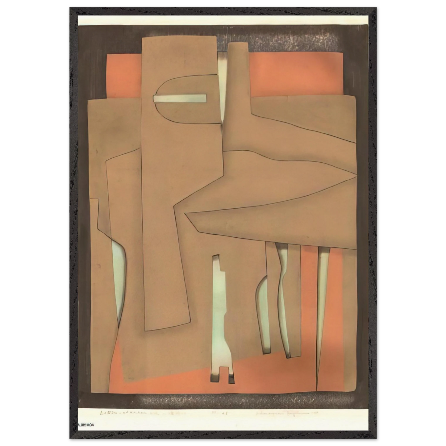 Bottles at the Bar - 1978 - Hiroyuki Tajima Framed Art Print – Black Wooden Frame - Default Title - -Framed Art Print