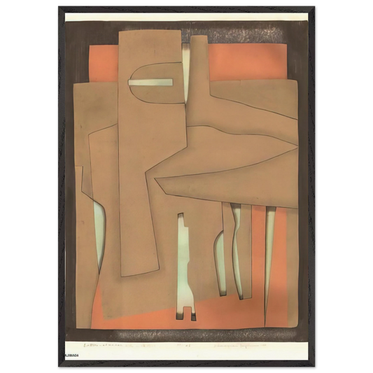 Bottles at the Bar - 1978 - Hiroyuki Tajima Framed Art Print – Black Wooden Frame - Default Title - -Framed Art Print