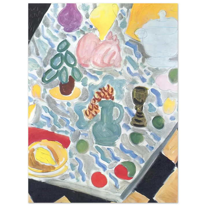 Henri Matisse - STILL LIFE WITH A MARBLE TABLE 1941  75x100 cm / 30x40inches Fine Art Poster