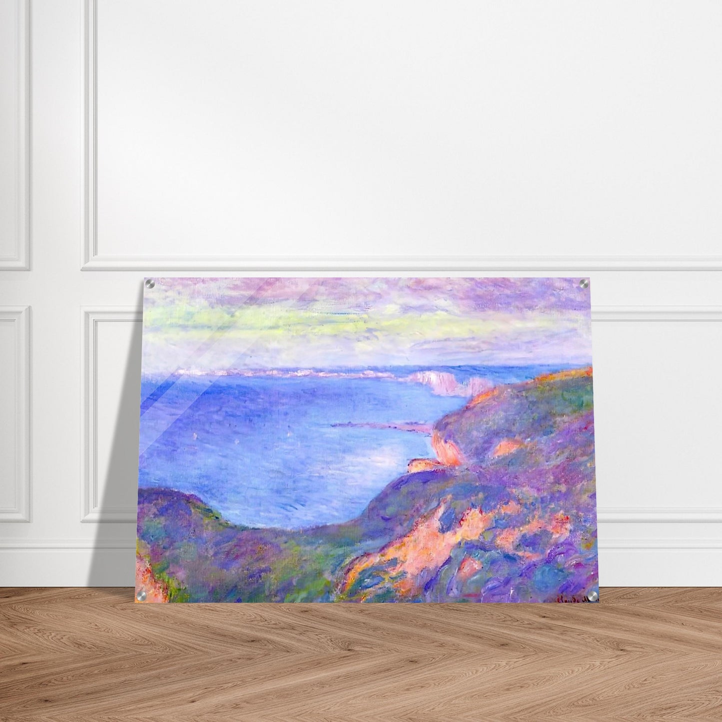 Cliff near Dieppe 2 - claude monet Acrylic Print - 70x100 cm / 28x40″ inches