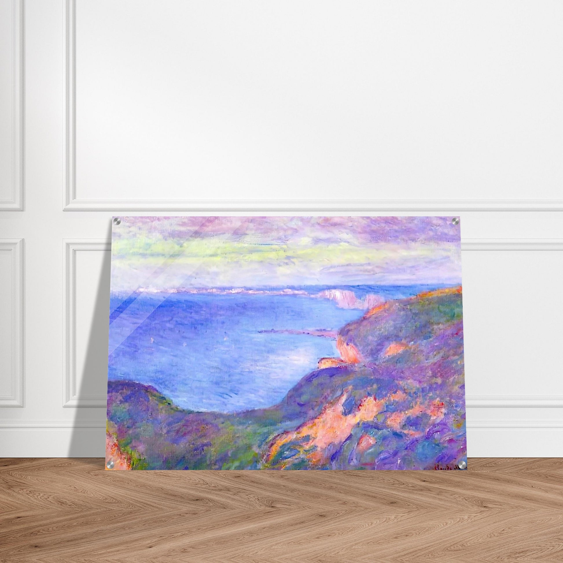 Cliff near Dieppe 2 - claude monet Acrylic Print - 70x100 cm / 28x40″ inches