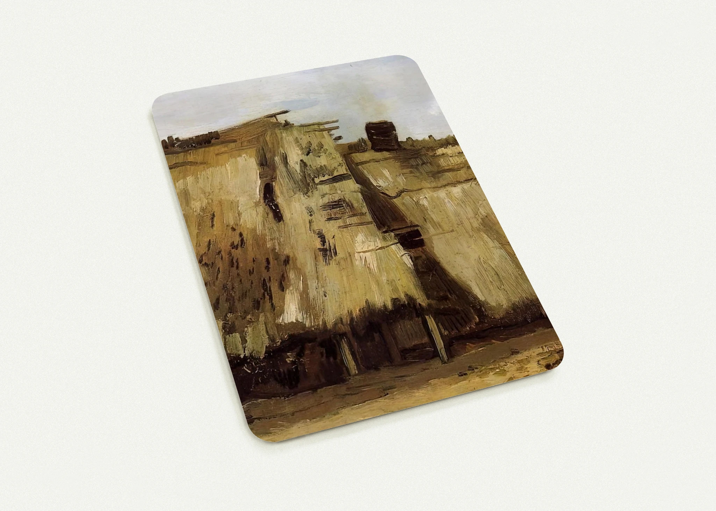 Cottage with Woman Digging By Vincent van Gogh Pack of 10 Post Cards | Vincent van Gogh Post Cards | A6 (10.5 x 14.8 cm) - 4.1 x 5.8 inches