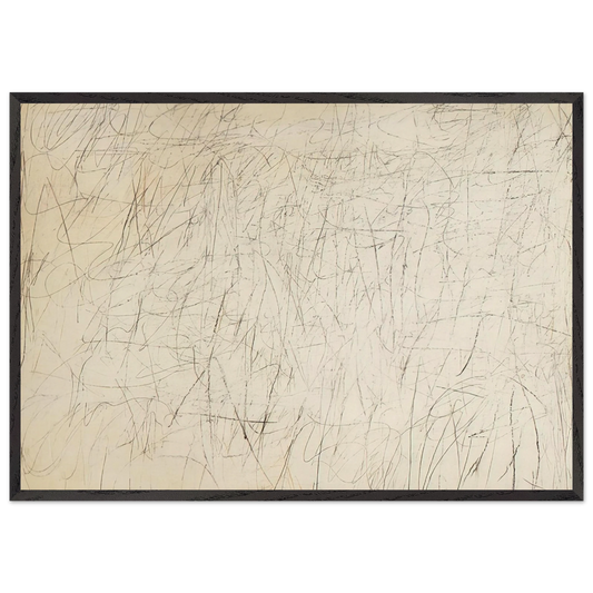 The Geeks - Cy Twombly Framed Art Print – Black Wooden Frame - Default Title - -Framed Art Print