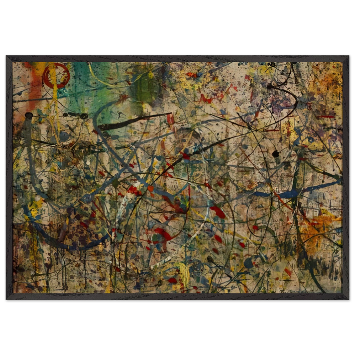 Untitled N21 - Taro Yamamoto 70x100 cm / 28x40 inches Framed Art Print – Black Wooden Frame