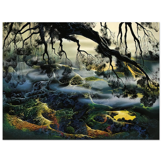 Eyvind Earle - Fog Passes By Fine Art Poster - Default Title