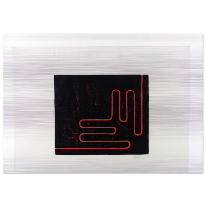 Untitled Print - 1978 - Donald Judd Brushed Aluminum Print - 70x100 cm / 28x40 inches | Donald Judd Aluminum Print | Donald Judd Prints