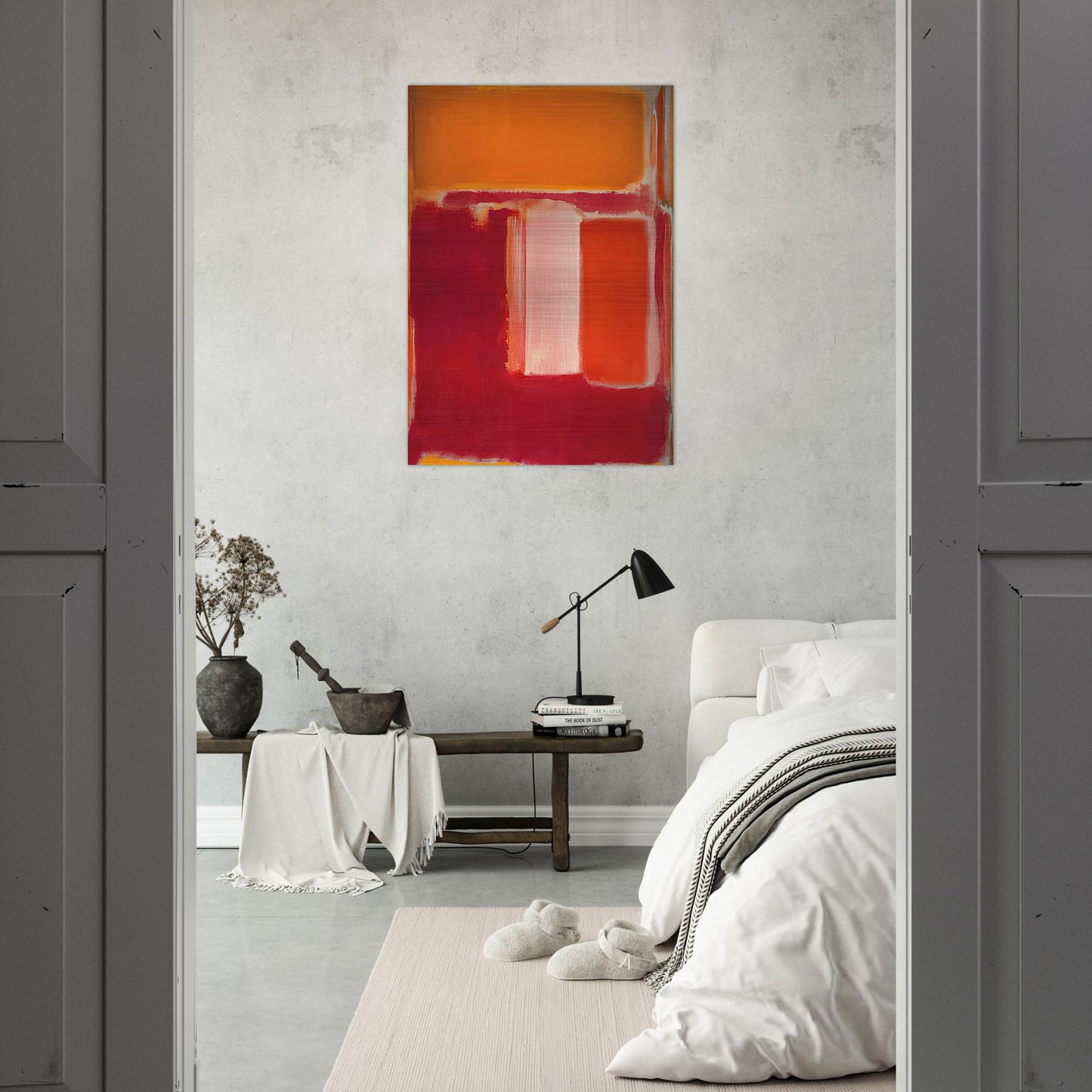 Yellow, Cherry, Orange - 1947 - Mark Rothko Brushed Aluminum Print - 70x100 cm / 28x40 inches | Mark Rothko Aluminum Print | Mark Rothko Prints