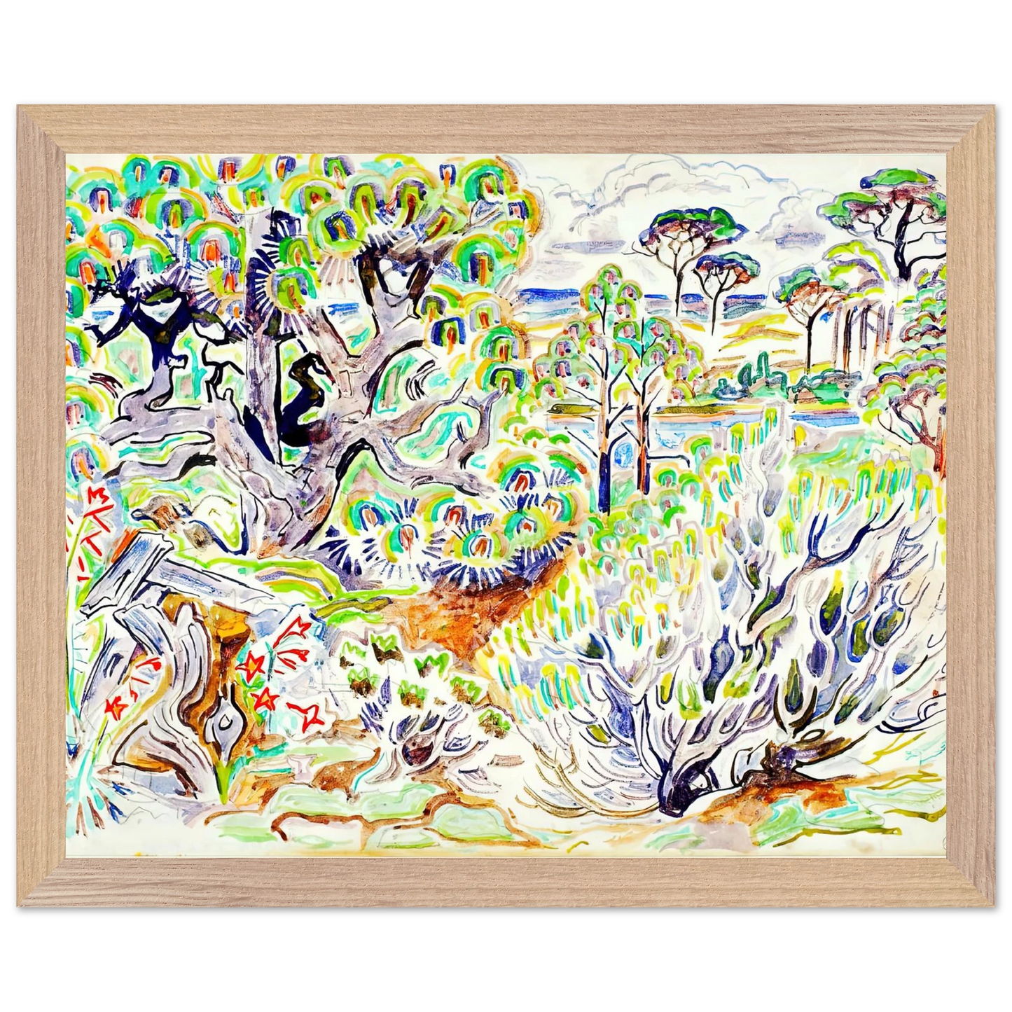 Walter Inglis Anderson - Walter Anderson Wall art - A3 (29.7 x 42  cm) - Premium Wooden Framed Poster With Fine Art Paper - Black frame