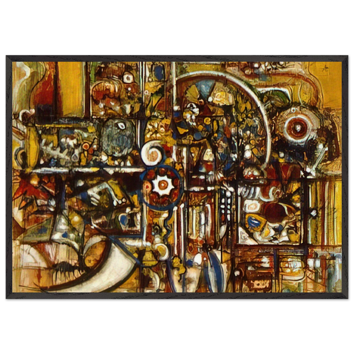 Opaque Harmony - Richard Pousette-Dart 70x100 cm / 28x40 inches Framed Art Print – Black Wooden Frame