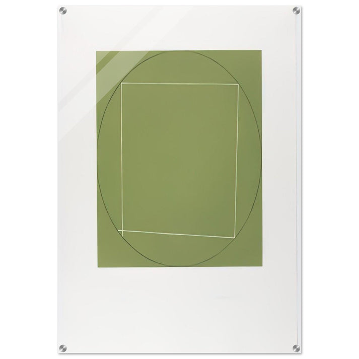 UNTITLED FROM SEVEN AQUATINTS 1973 - Robert Mangold Acrylic Print - 70x100 cm / 28x40″ inches